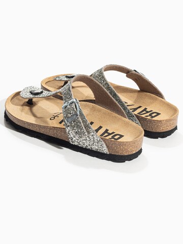 Bayton - Sandalias de dedo 'Mercure' en plata