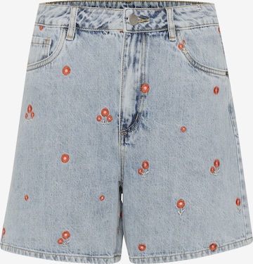 Loosefit Pantalon 'Babeth' Kaffe en bleu : devant