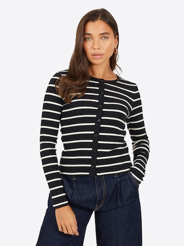 BRAVE SOUL Gebreid vest in Zwart: voorkant