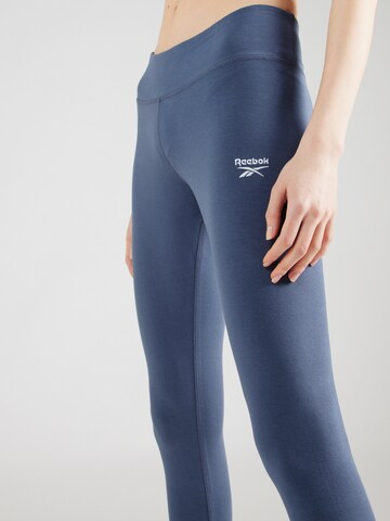 Coupe slim Leggings Reebok en bleu