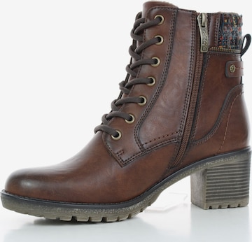 Relife Stiefelette ca.40 mm hoch, Weite G in Braun: Vorderseite