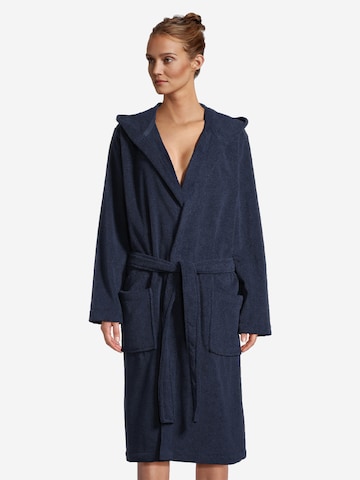 SEIDENSTICKER Badjas lang  'Basic' in Blauw