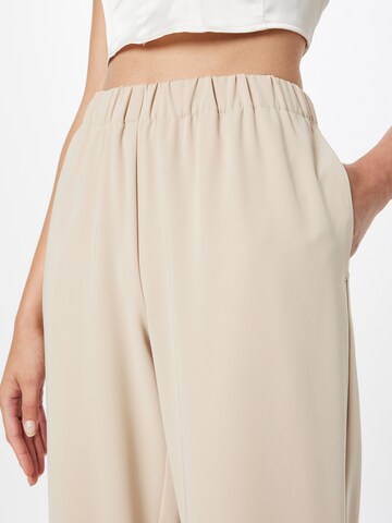 modström Wide leg Pants 'Perry' in Beige