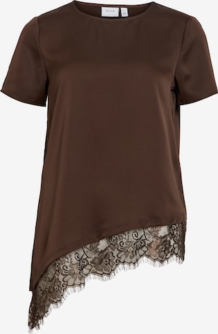 VILA Shirt 'VIEllette' in Brown: front