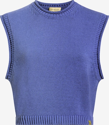 Pull-over Calvin Klein Jeans en violet : devant