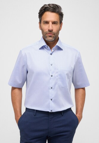 ETERNA Comfort fit Button Up Shirt in Blue: front