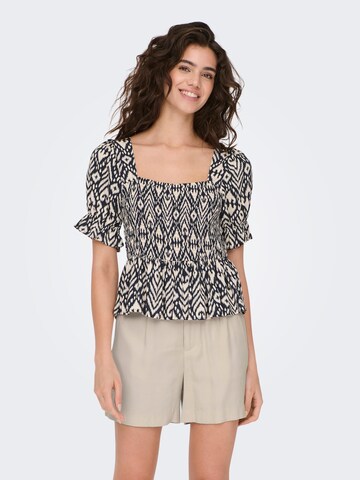 JDY Bluse 'Bora' in Blau