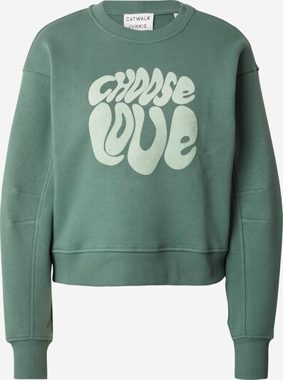 CATWALK JUNKIE Sweater majica 'CHOOSE LOVE' u zelena / menta, Pregled proizvoda
