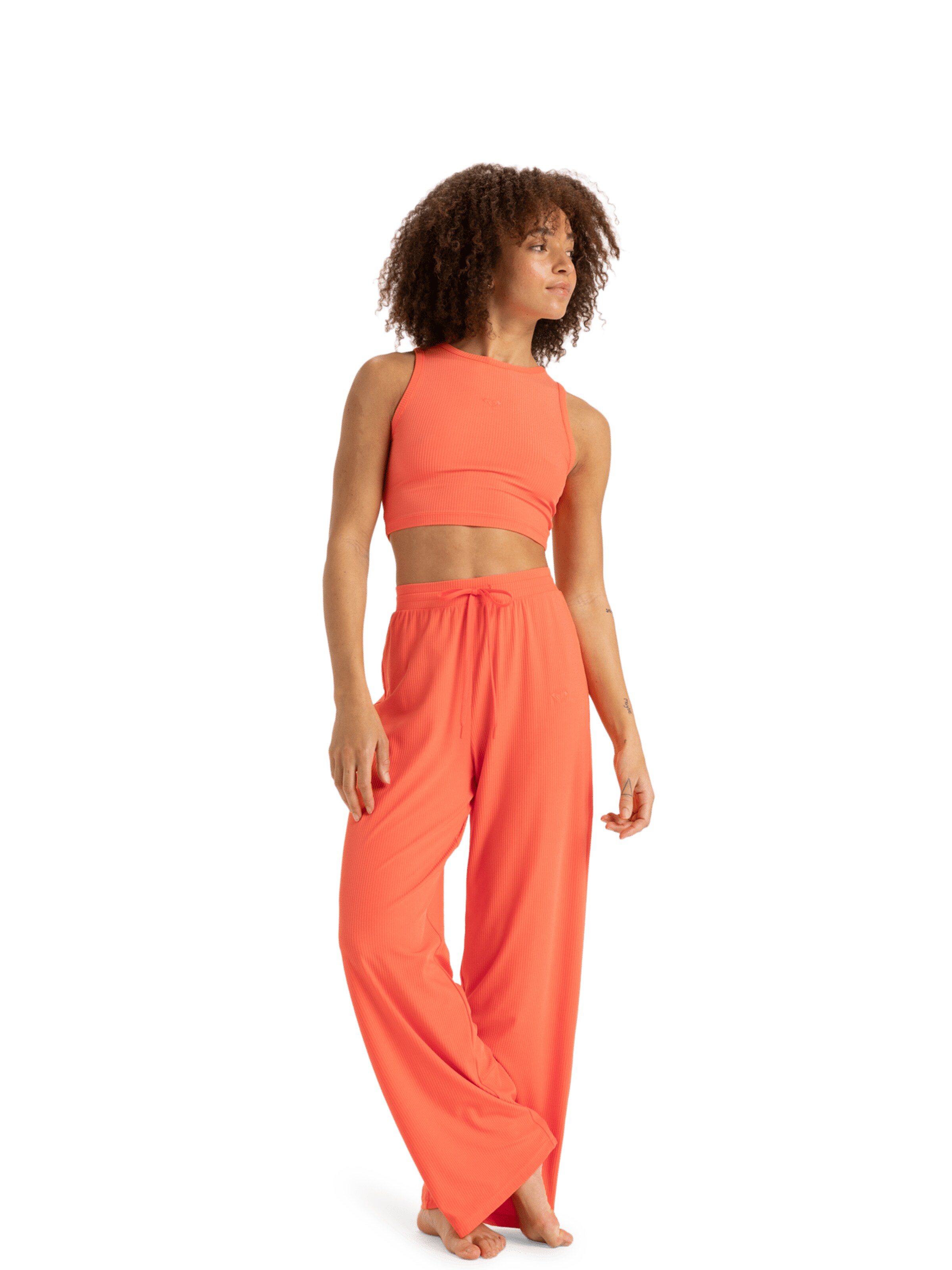 Wide Leg Pantalon de sport 'Active' ROXY en orange : devant