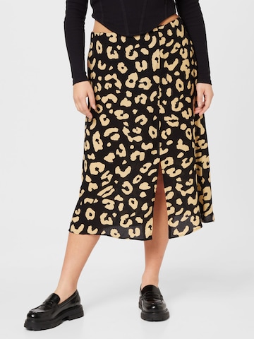 Trendyol Curve Skirt in Black: front