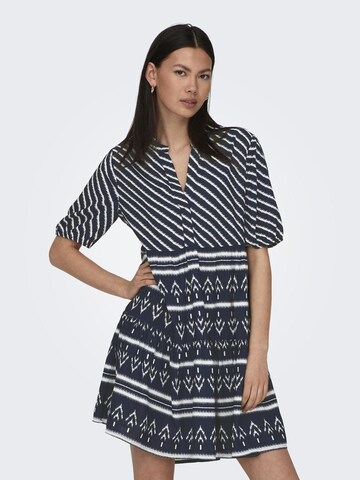 JDY - Vestido camisero en azul: frente