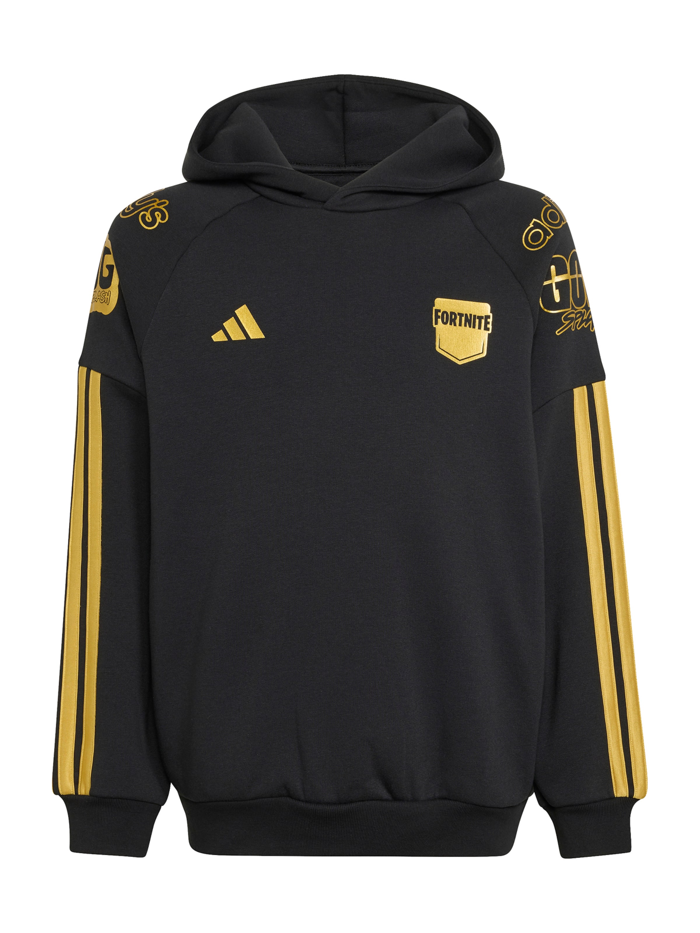 ADIDAS SPORTSWEAR Αθλητική μπλούζα φούτερ σε μαύρο: μπροστά