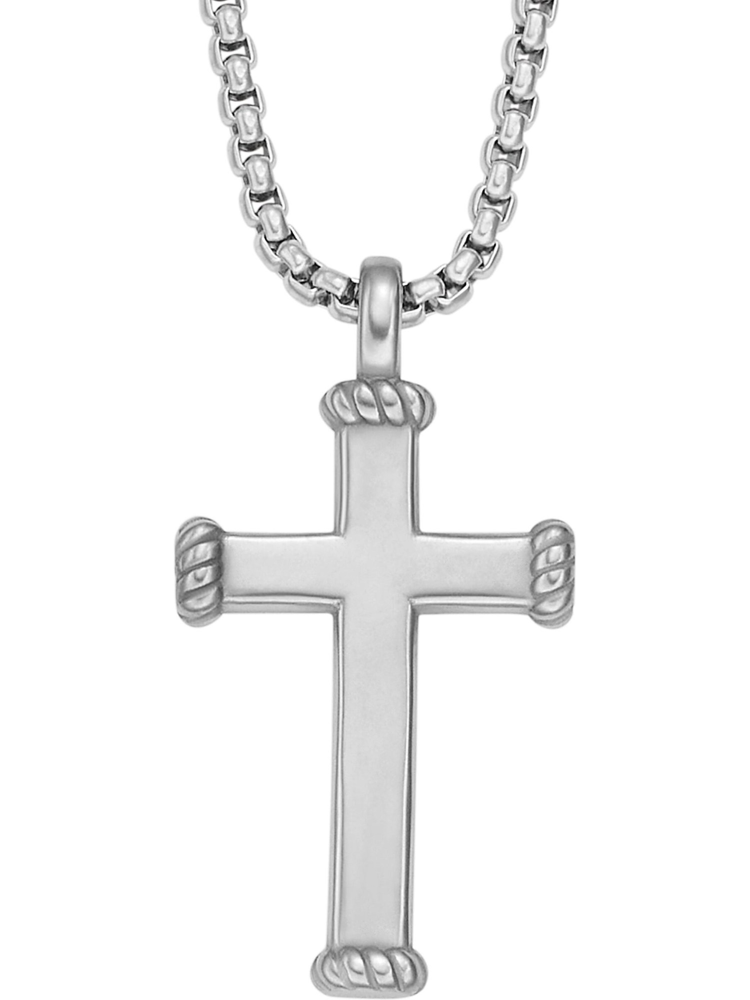 FOSSIL Retiazka - Strieborná