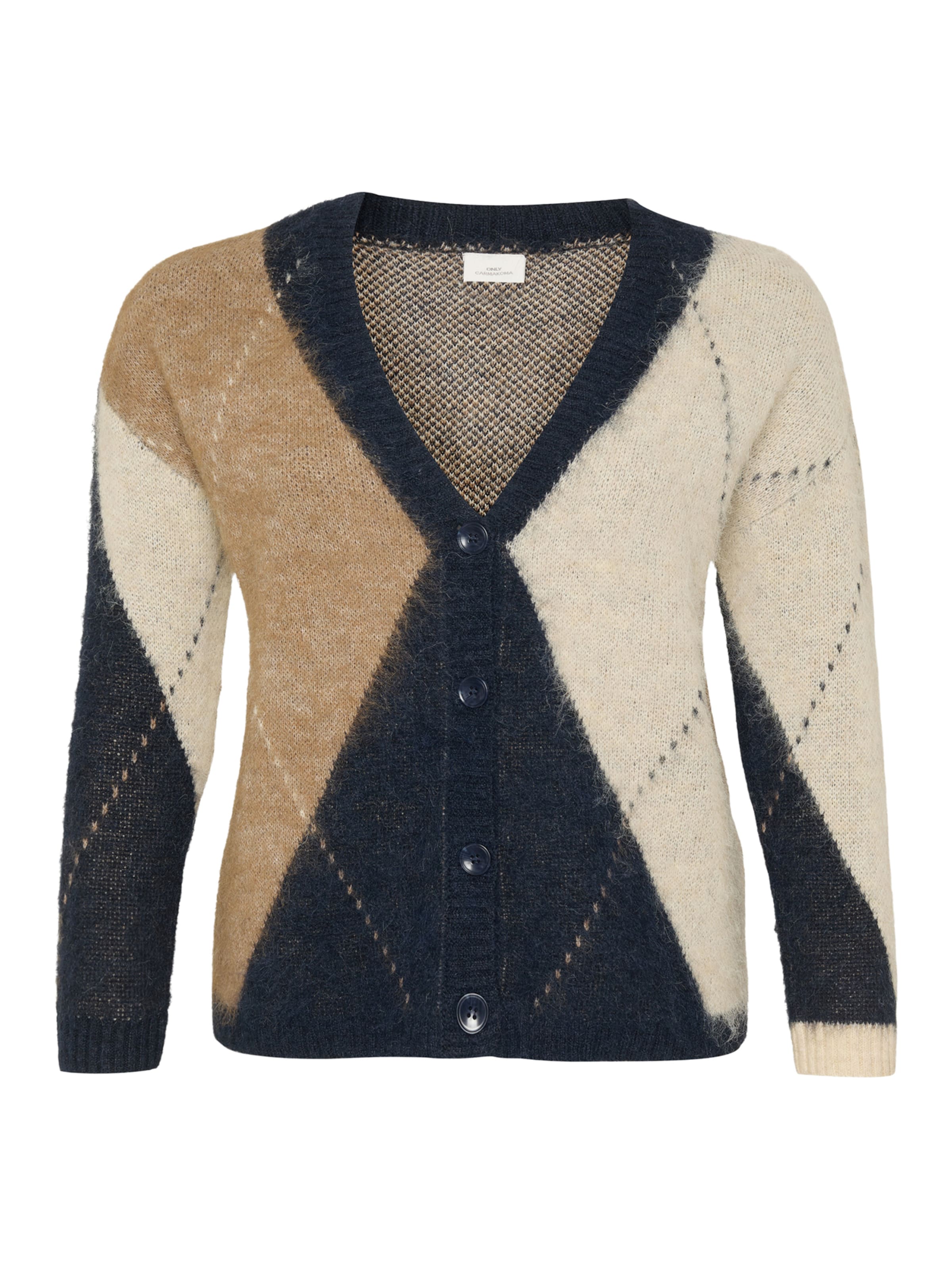 ONLY Carmakoma Strickjacke 'CARNOEME' in Blau: Vorderseite