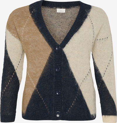 Kardiganas 'CARNOEME' iš ONLY Carmakoma, spalva – smėlio spalva / nebalintos drobės spalva / nakties mėlyna, Prekių apžvalga