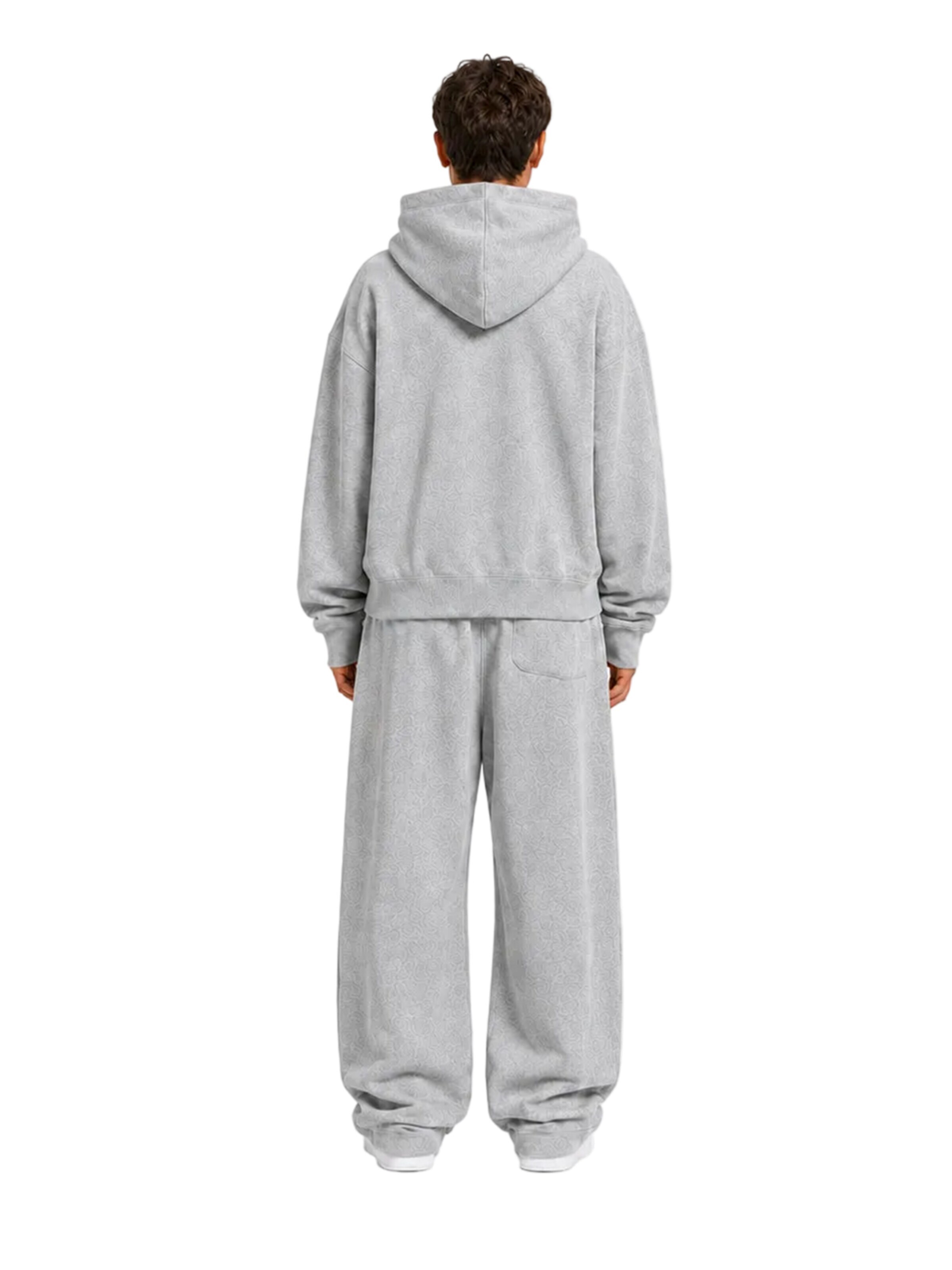 4thD - Sudadera 'Hoodie - Grey Melange' en gris