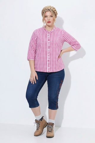Ulla Popken Trachtenbluse in Pink