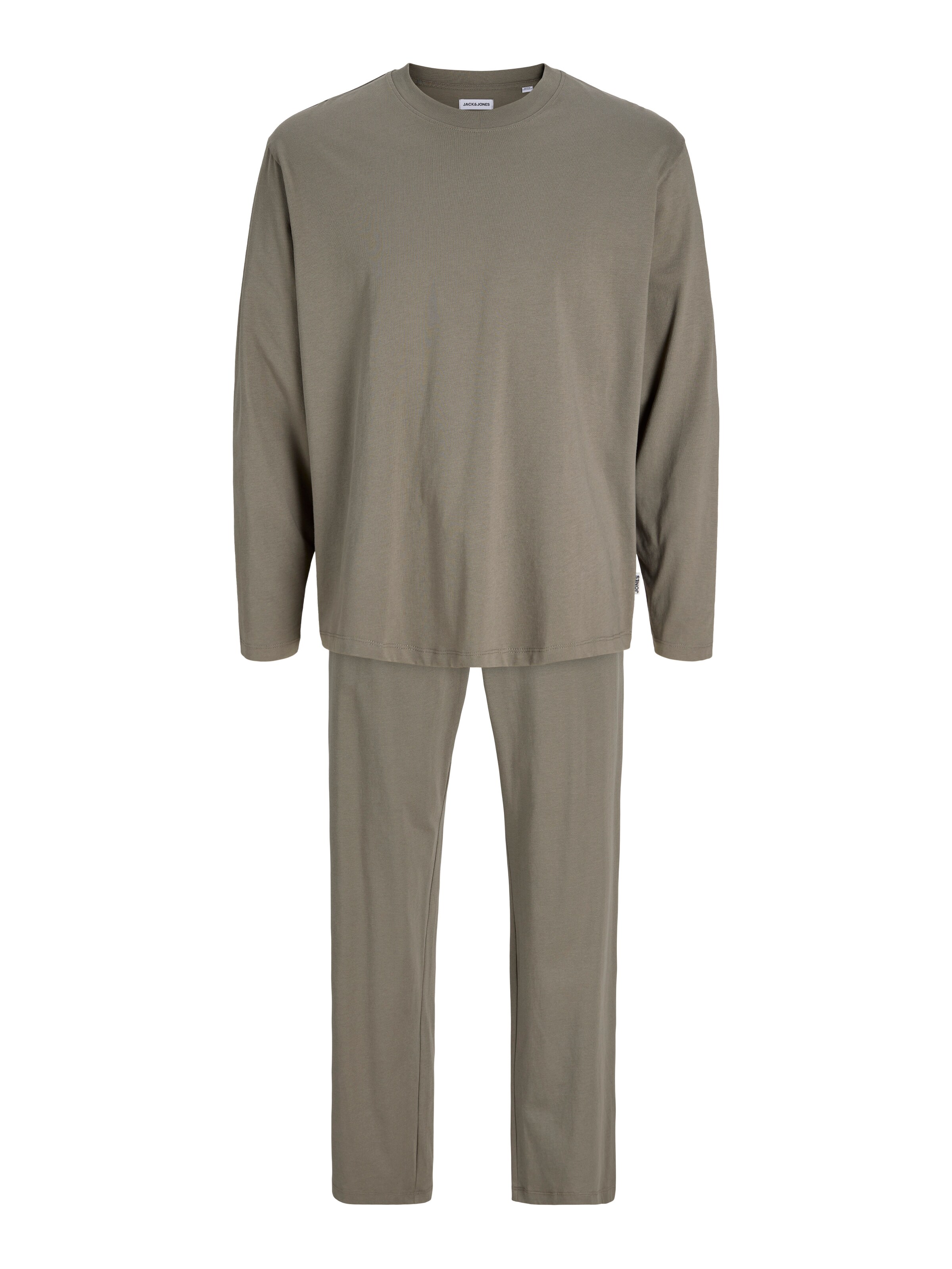 JACK & JONES - Pijama largo 'JACALFRED' en verde: frente