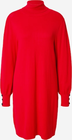 Wallis Gebreide jurk in Rood: voorkant