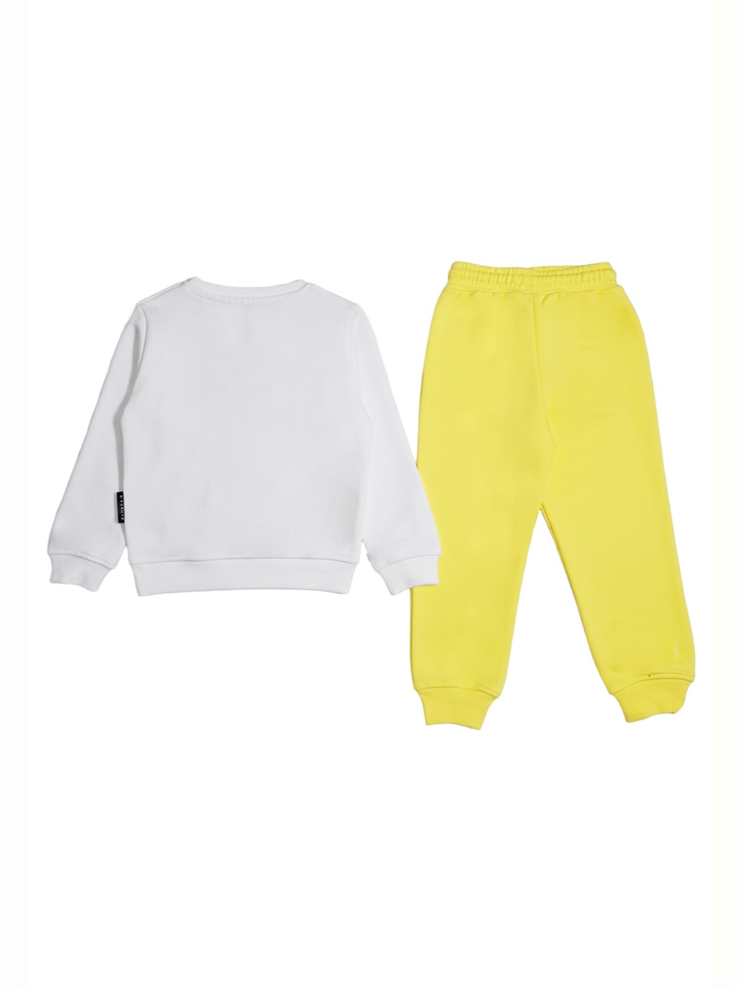 Set 'Completo felpa bianco-giallo per neonato' John Richmond en blanc