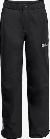 JACK WOLFSKIN Regular Outdoor broek 'Snowy Days'' in Zwart: voorkant
