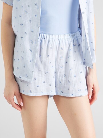 Pantalon de pyjama Hunkemöller en bleu : devant