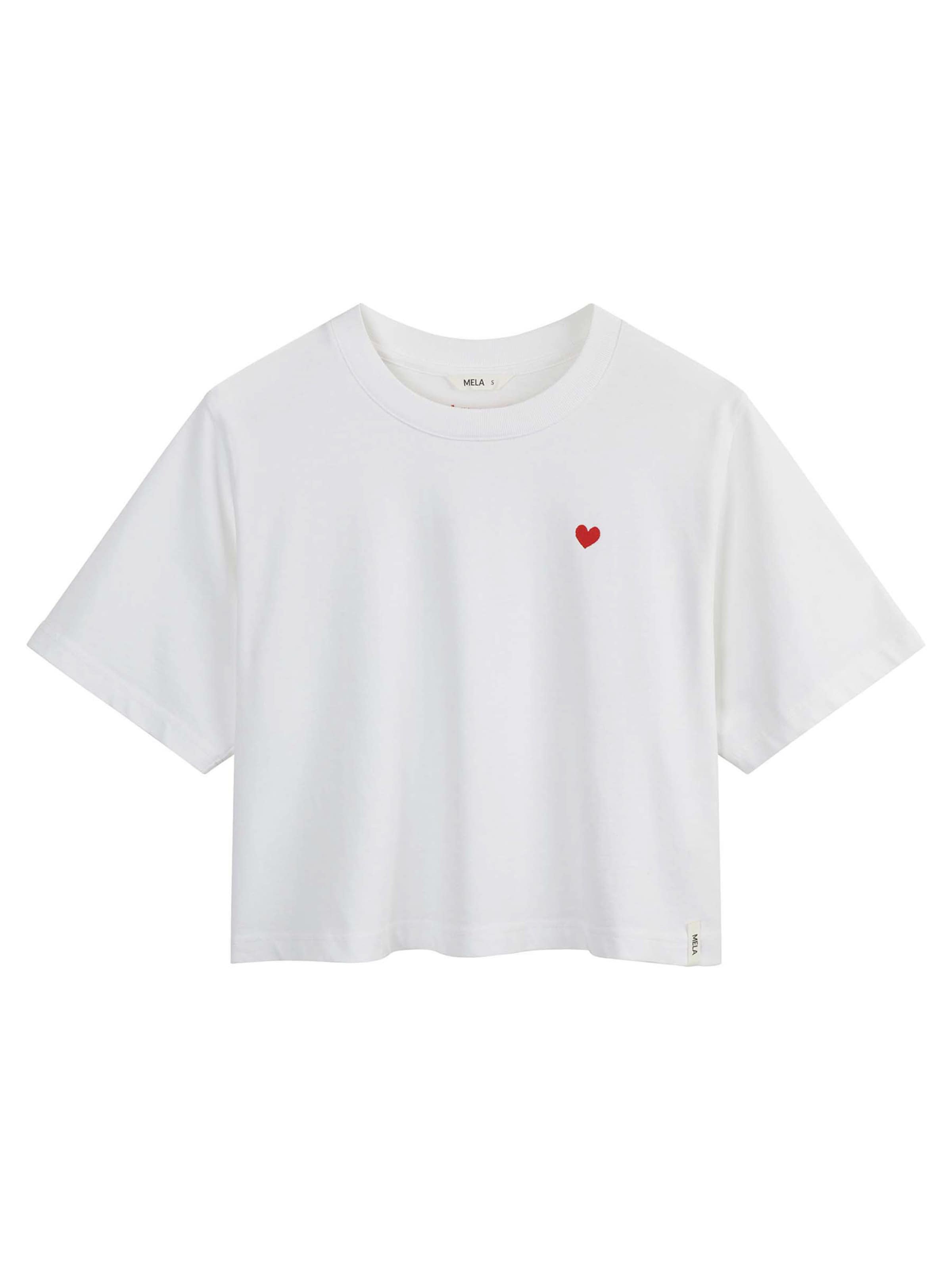 MELA - Camiseta 'Joshna' en blanco: frente