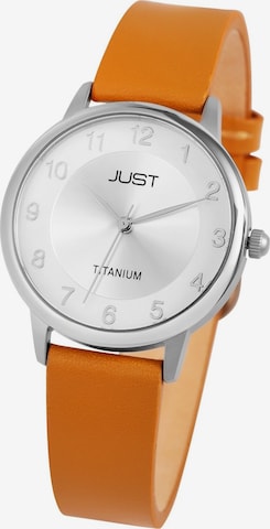 JUST Analog Watch 'Della, 5 ATM' in Brown: front