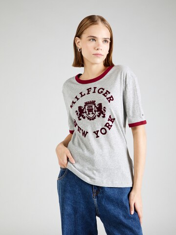 T-shirt TOMMY HILFIGER en gris : devant