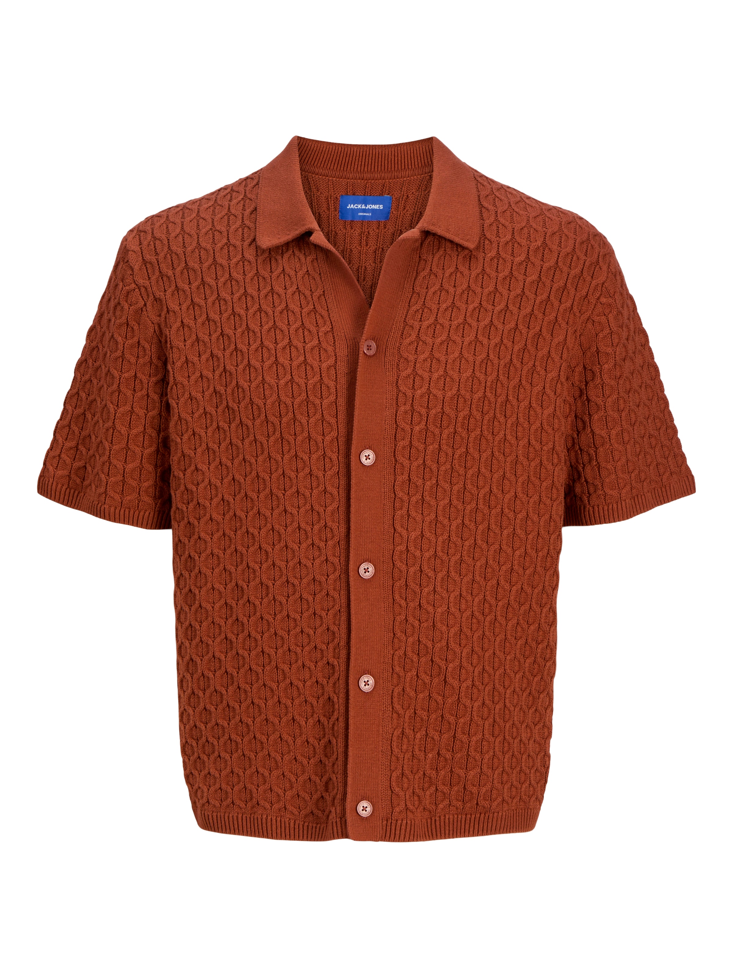 Regular fit Geacă tricotată 'JORACAPULCO' de la JACK & JONES pe maro: față