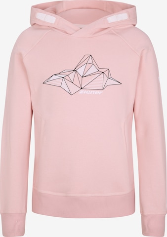 ZIENER Athletic Sweater 'JALINA' in Pink: front