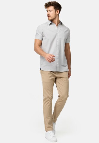Coupe regular Chemise 'Kenner' INDICODE JEANS en gris
