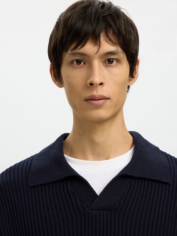 Pull-over 'SLHDRY' SELECTED en bleu