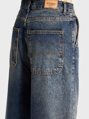 IT'S BASIC Loose fit Jeans 'NORA Skater Mid Rise Jeans' in Blue