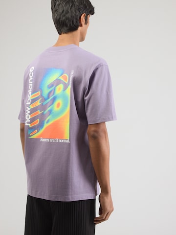 new balance Тениска 'Classic' в лилав: отпред