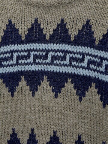 Pull&Bear Sweter w kolorze zielony