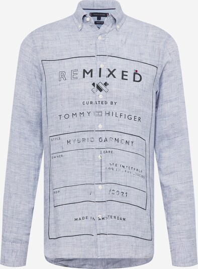 Tommy Jeans Chemise en gris basalte / noir / blanc, Vue avec produit