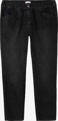 SHEEGO Skinny Jeans in Black: front