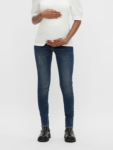 MAMALICIOUS Regular Jeans in Blauw: voorkant