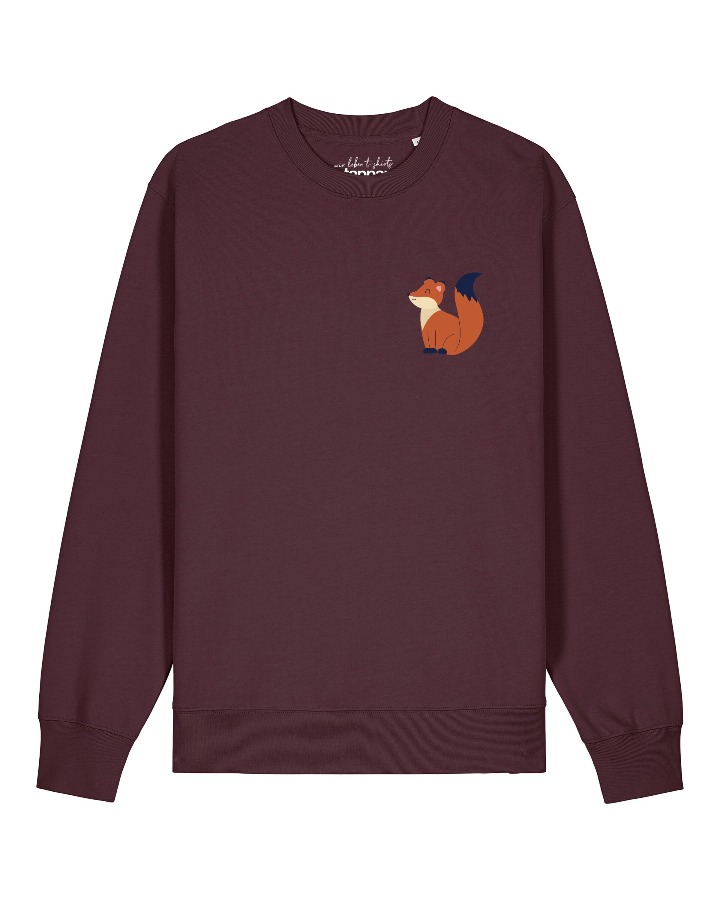 Watapparel Sweatshirt 'Cute Fox' in Bruin: voorkant