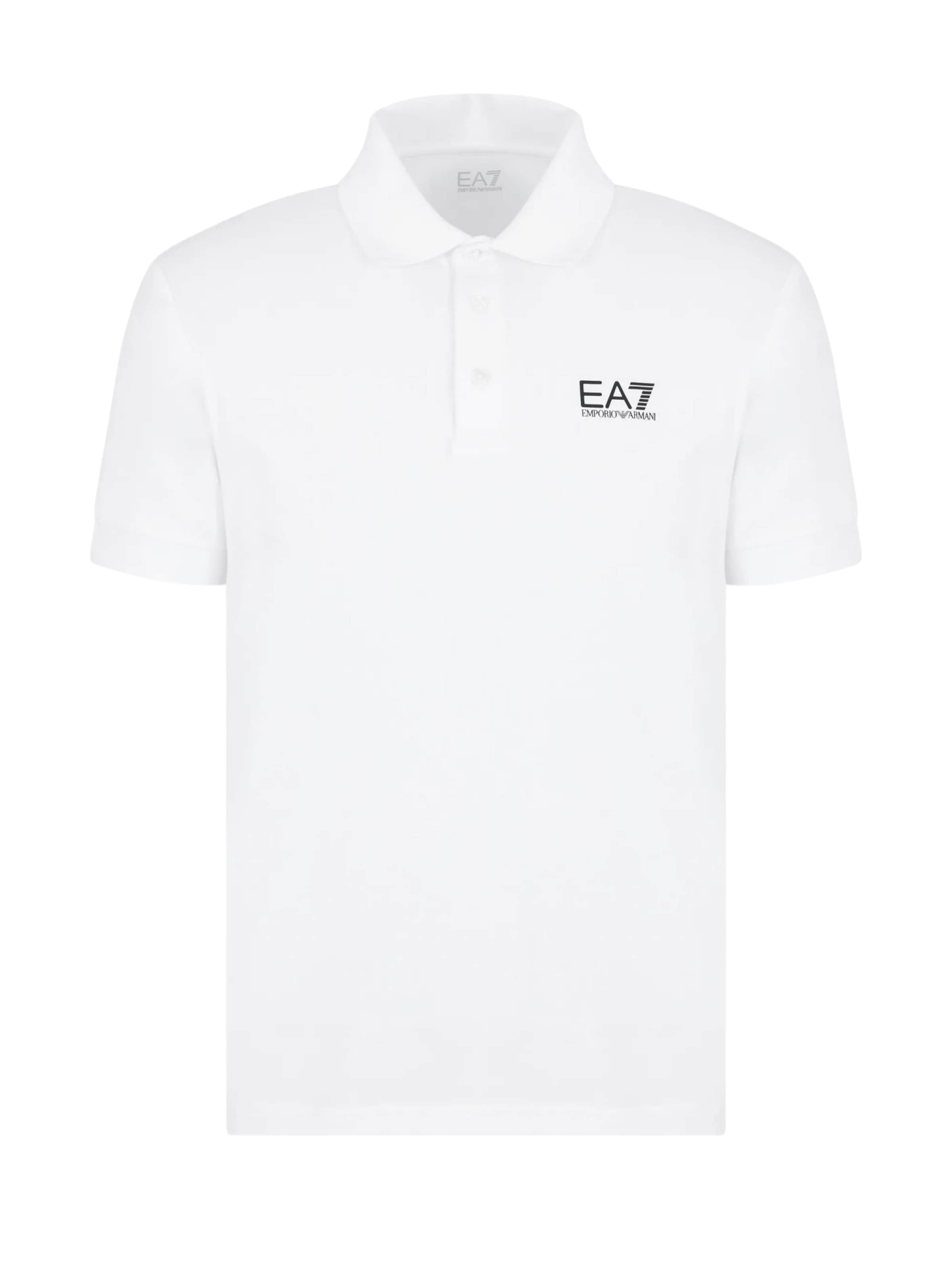 EA7 Emporio Armani Poloshirt in Weiß: Vorderseite