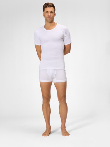 Ammann Shirt ' Organic Doppelripp ' in White: front