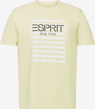 T-Shirt ESPRIT en jaune : devant