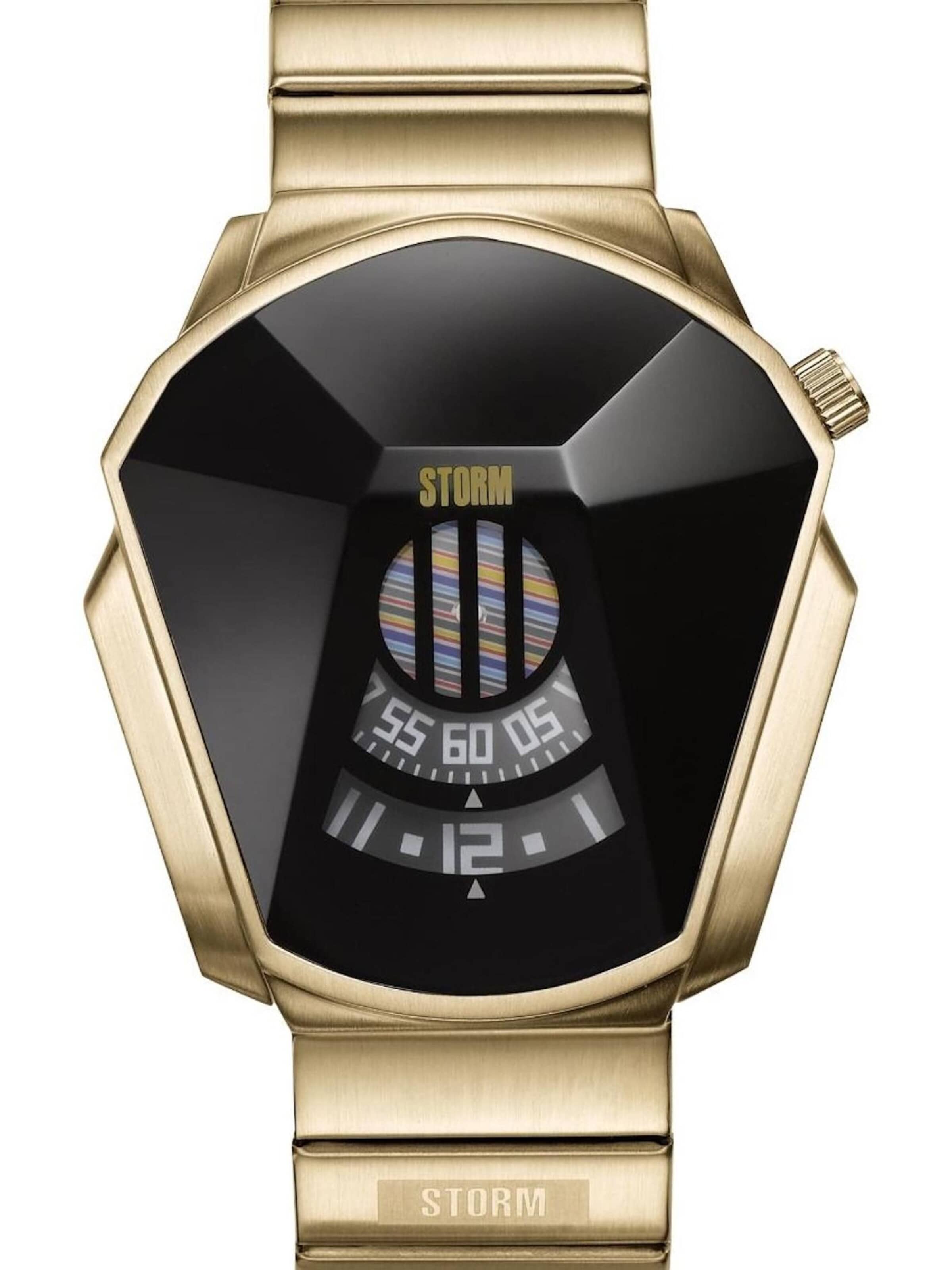 STORM Analog Watch 'Darth' in Gold: front