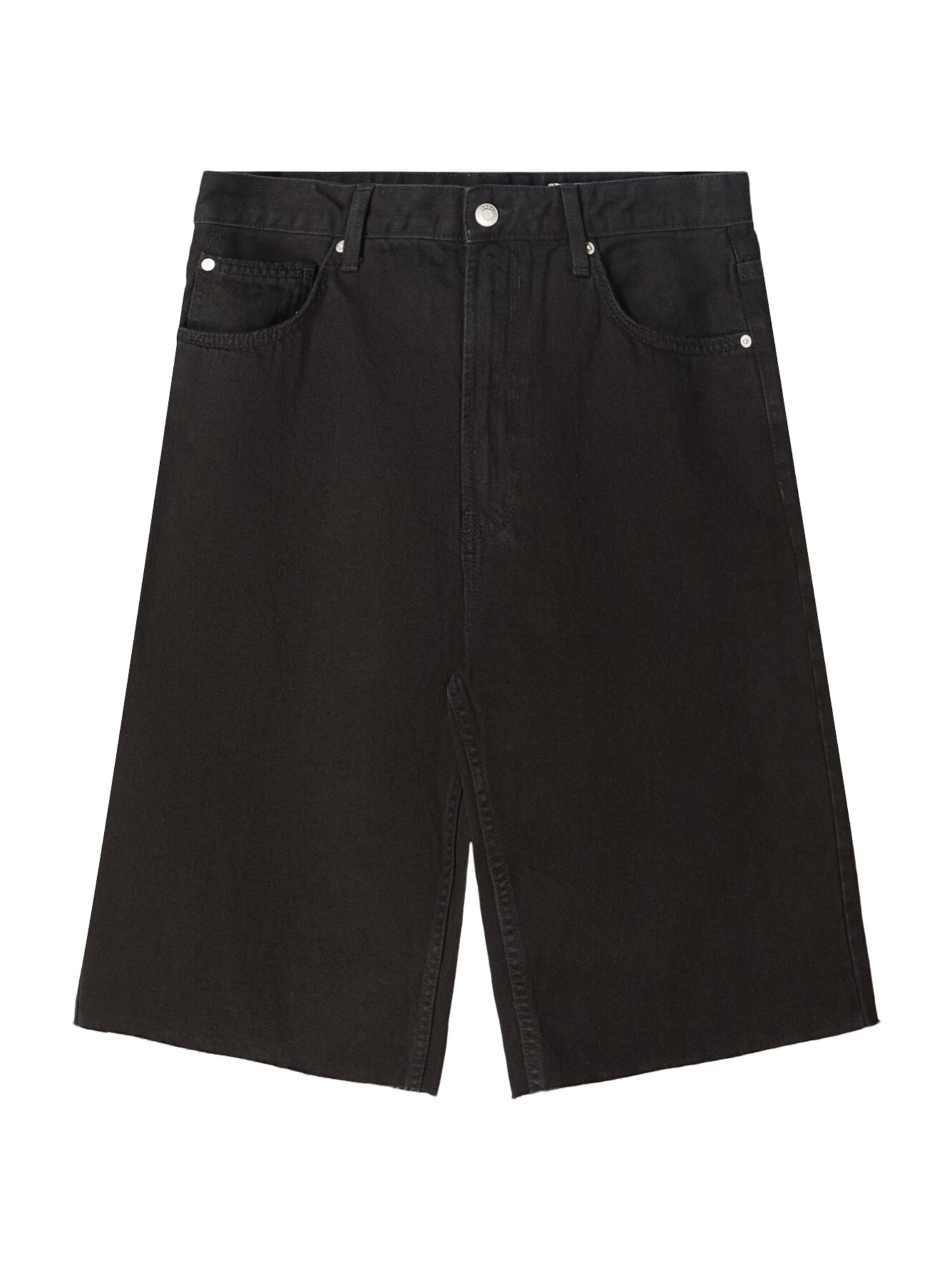 Bershka Baggy Džínsy - Čierna: predná strana