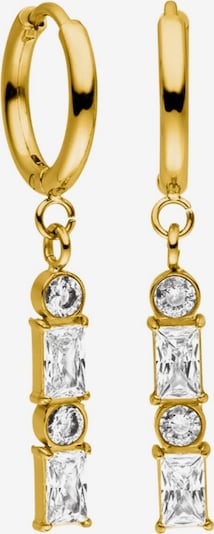 PURELEI Boucles d'oreilles 'Powder' en or / transparent, Vue avec produit