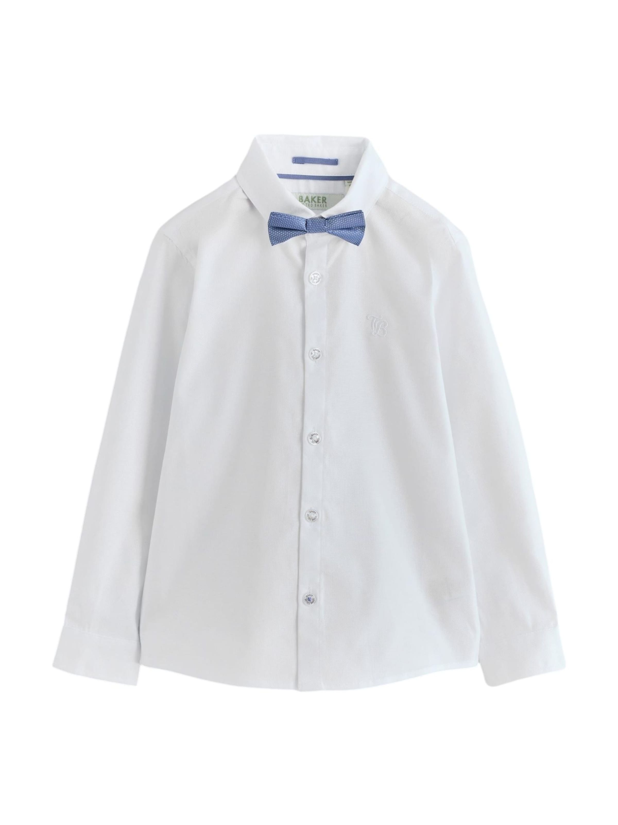 Baker by Ted Baker Regular fit Πουκάμισο σε λευκό: μπροστά