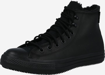 Bottes à lacets 'CHUCK TAYLOR ALL STAR' CONVERSE en noir : devant