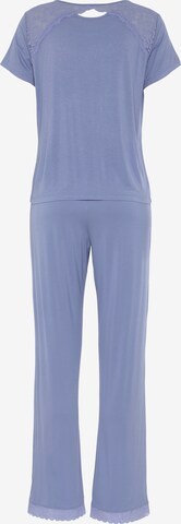 LASCANA Pyjama 'Summer' in Lila: terug