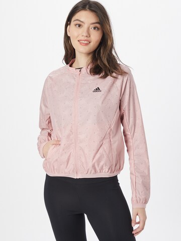 ADIDAS SPORTSWEAR Športna jakna 'Run Fast Radically Reflective' | roza barva: sprednja stran